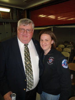 Tracey LaBarbera with her father, Chief Ray Burke
